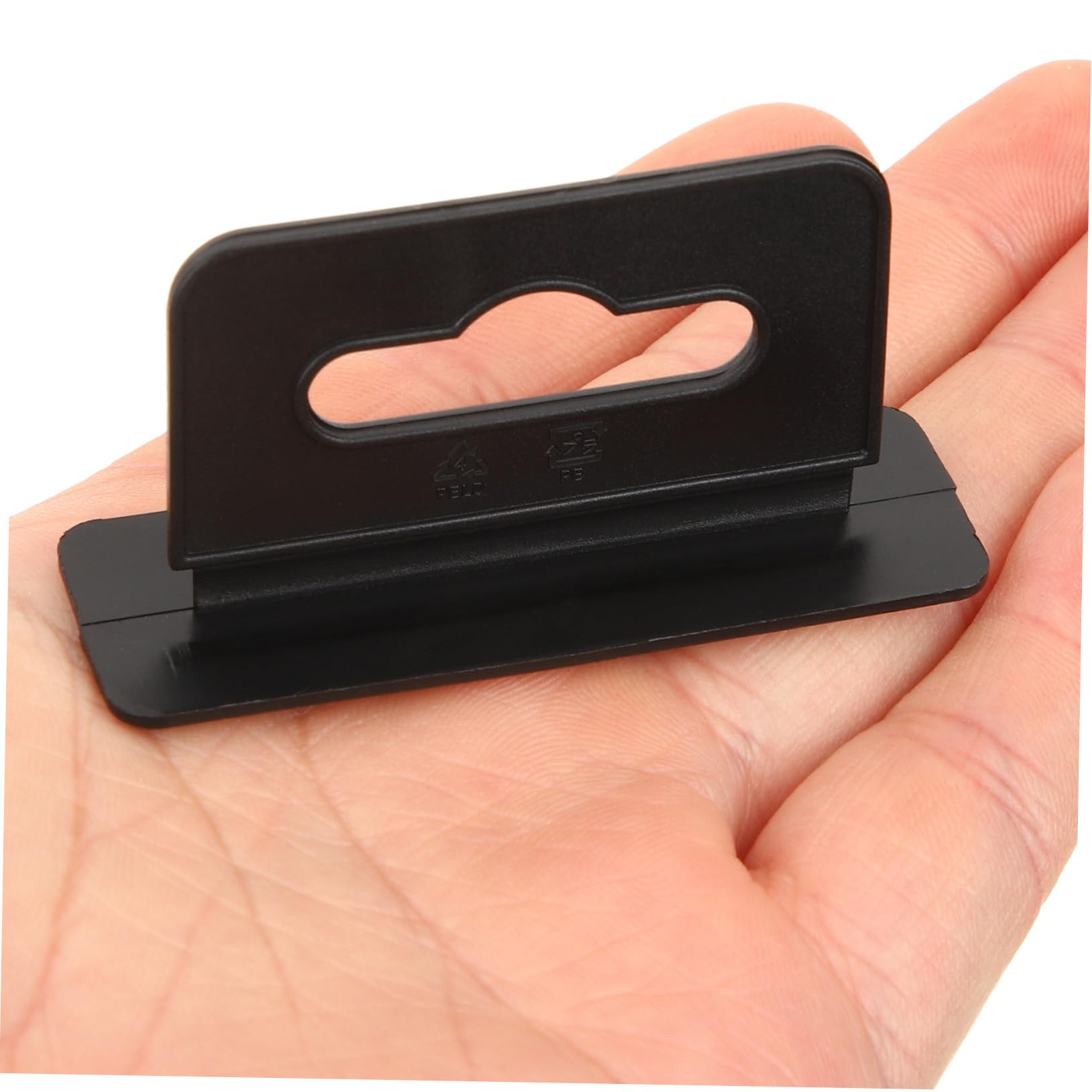 Ganchos 200 Piezas Pvc Negro Autoadhesivos Simples
