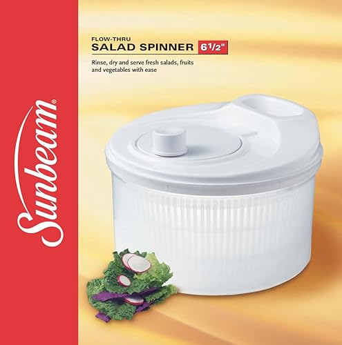 Miniatura 3 de Sunbeam Designed by Raleigh 612-inch Flow ThruCentrifugador de ensalada