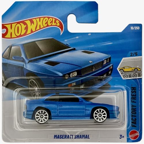Autos Hot Wheels Maserati Shamal 1:64 Azul Modelo JJH92 miniatura 1