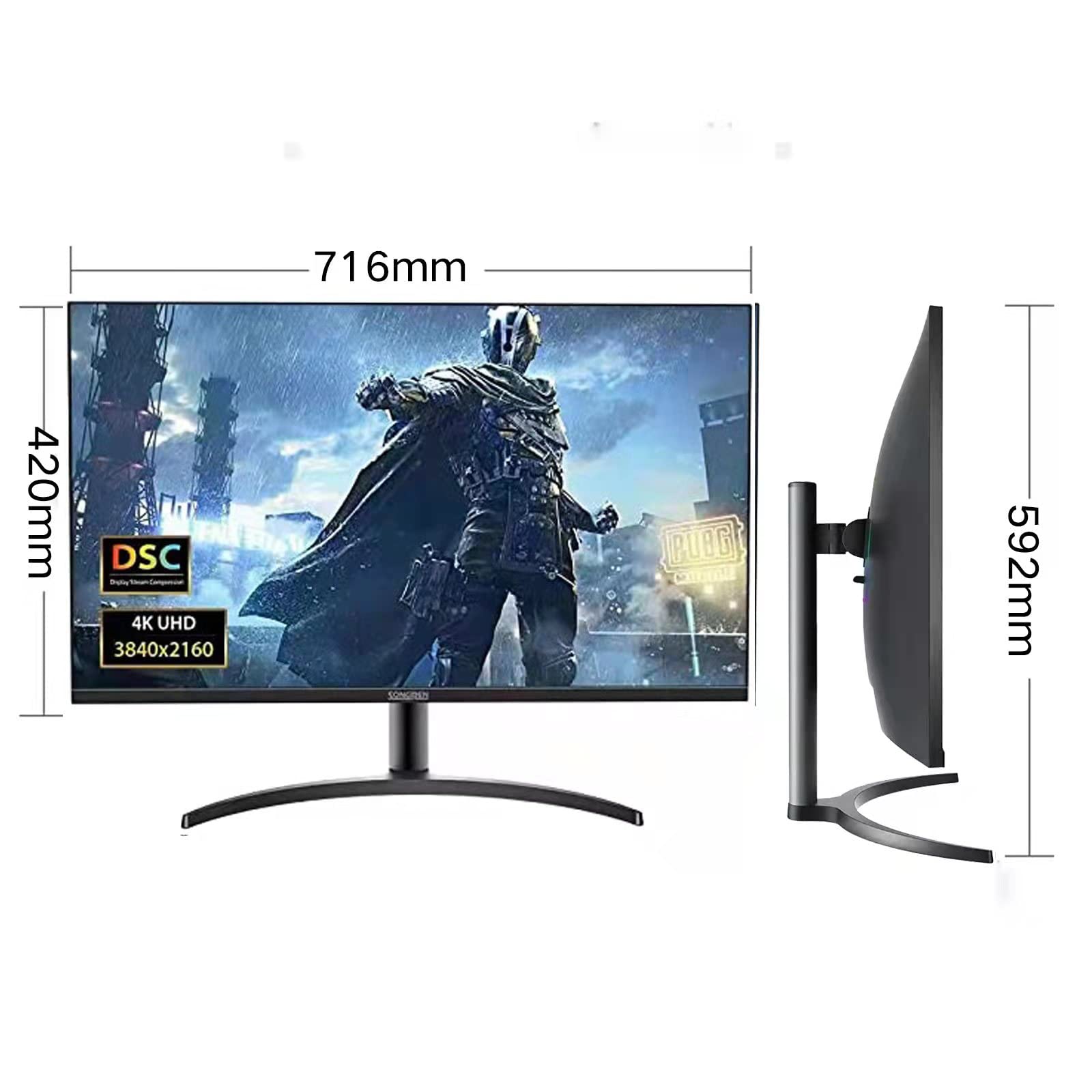 Amazon.co.jp: SONGREN Monitor Display T320UD 32-inch 4K144HZ/HDR 