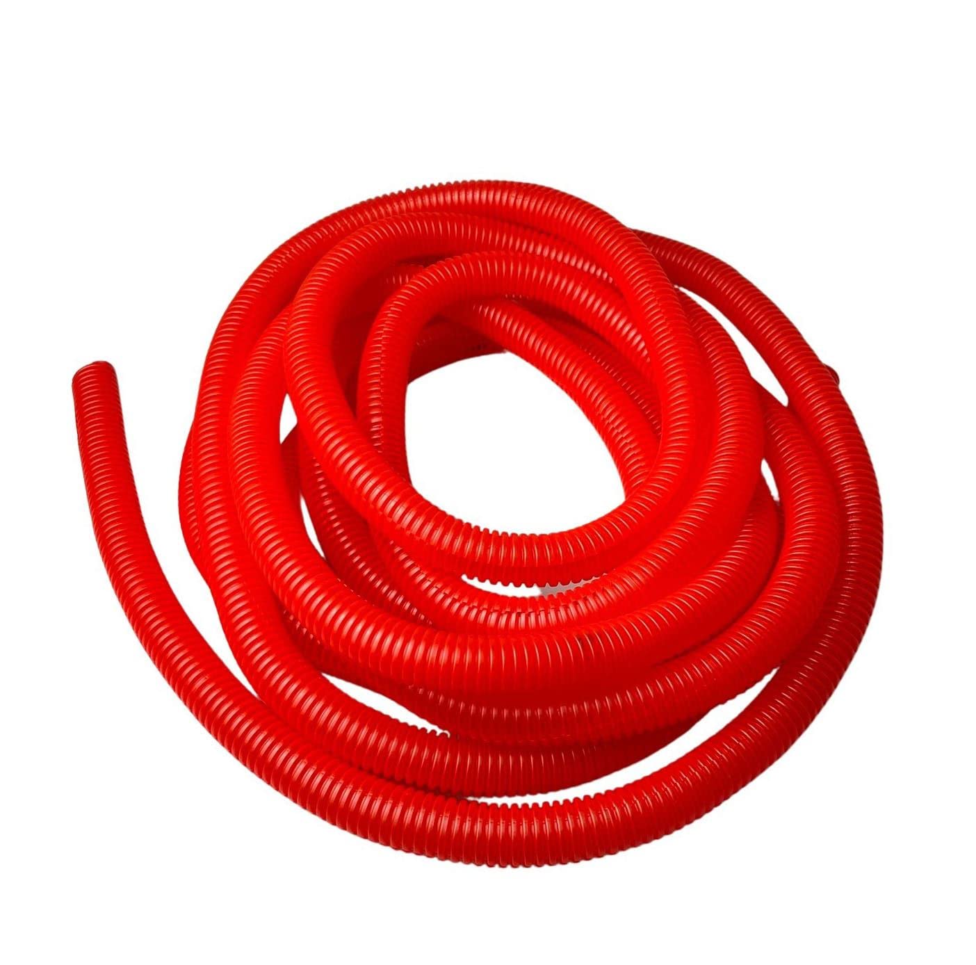 On1shelf Red Pe Corrugated Conduit Flexi Pipe Tube Split 15Mm - 5M