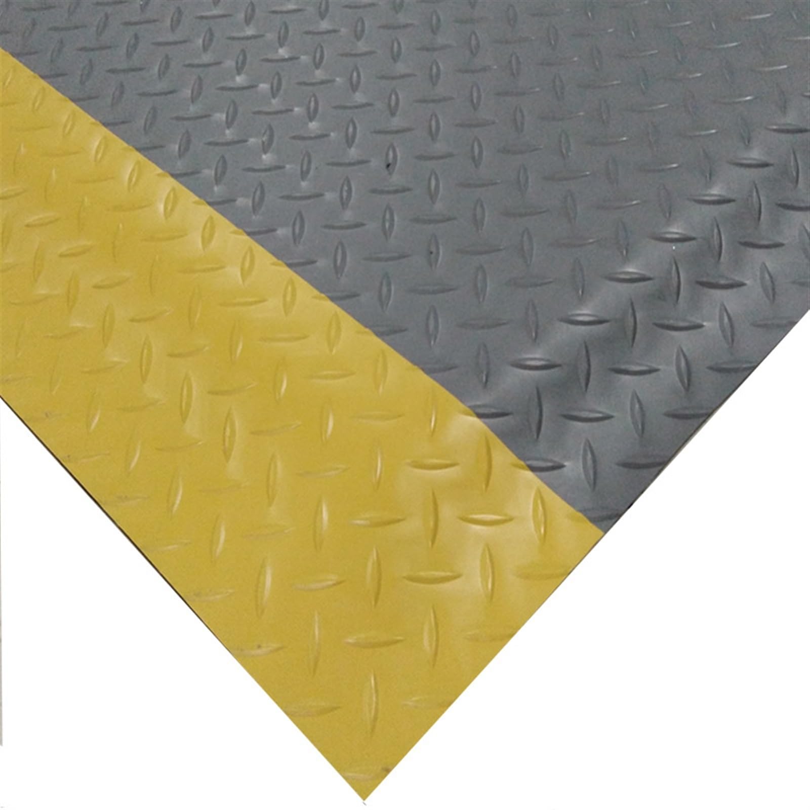 GTHTUHFD Width 100Cm Anti-Fatigue Mat Diamond Plate Ergonomic Mat 20Mm Thick Industrial Anti-Fatigue Floor Mat Ergonomic Workplace Mat,Grey2-100x140cm
