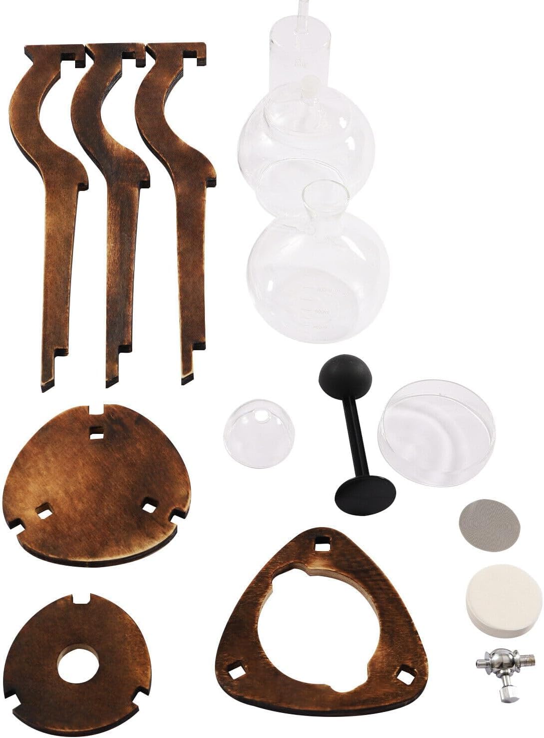 Eiskaffee-kaltbrüh-drip-tower-kaffeemaschine Aus Holz, 800 Ml Eisfilter-drip-kaffeemaschine, 6-8 Tassen, Zur Zubereitung Von Köstlichem Kalt Extrahiertem Kaffee Zu Hause, In Cafés, Bistros Und