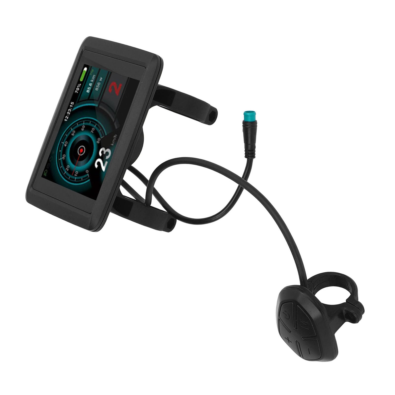 RiToEasysports Electric Bike LCD Display, 36V 48V 60V 72V Universal Electric Bike LCD Display Meter with USB Port Color Screen for 5V 500MA Output