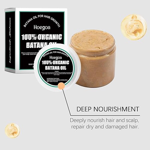 Miniatura 6 de Aceite de batana 100% orgánico para el crecimiento del cabello, nutrición profunda y salud del cuero cabelludo, todo tipo de cabello, 4.23 onzas