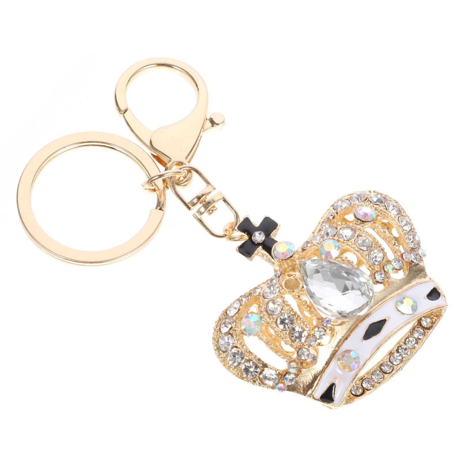 GALPADA 5piezas Llavero De Cristal Brillante Forma De Adorno De Bolso Elegante Para Mujeres y Amigas