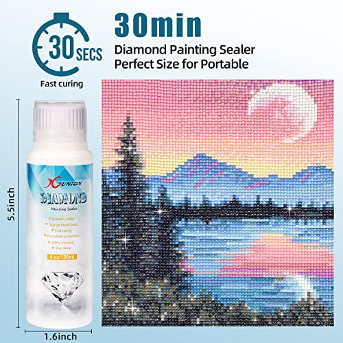 Xgunion XGUNION-11 Diamond Painting Sealer 3-Pack 360Ml 5D Diamond Painting Glue Sealer Diamond Art Glue Sealer Permanent Hold & Shine Effect Diamond Painting Accessories Kits For Diamond Painting And Puzzle Glue thumb #1