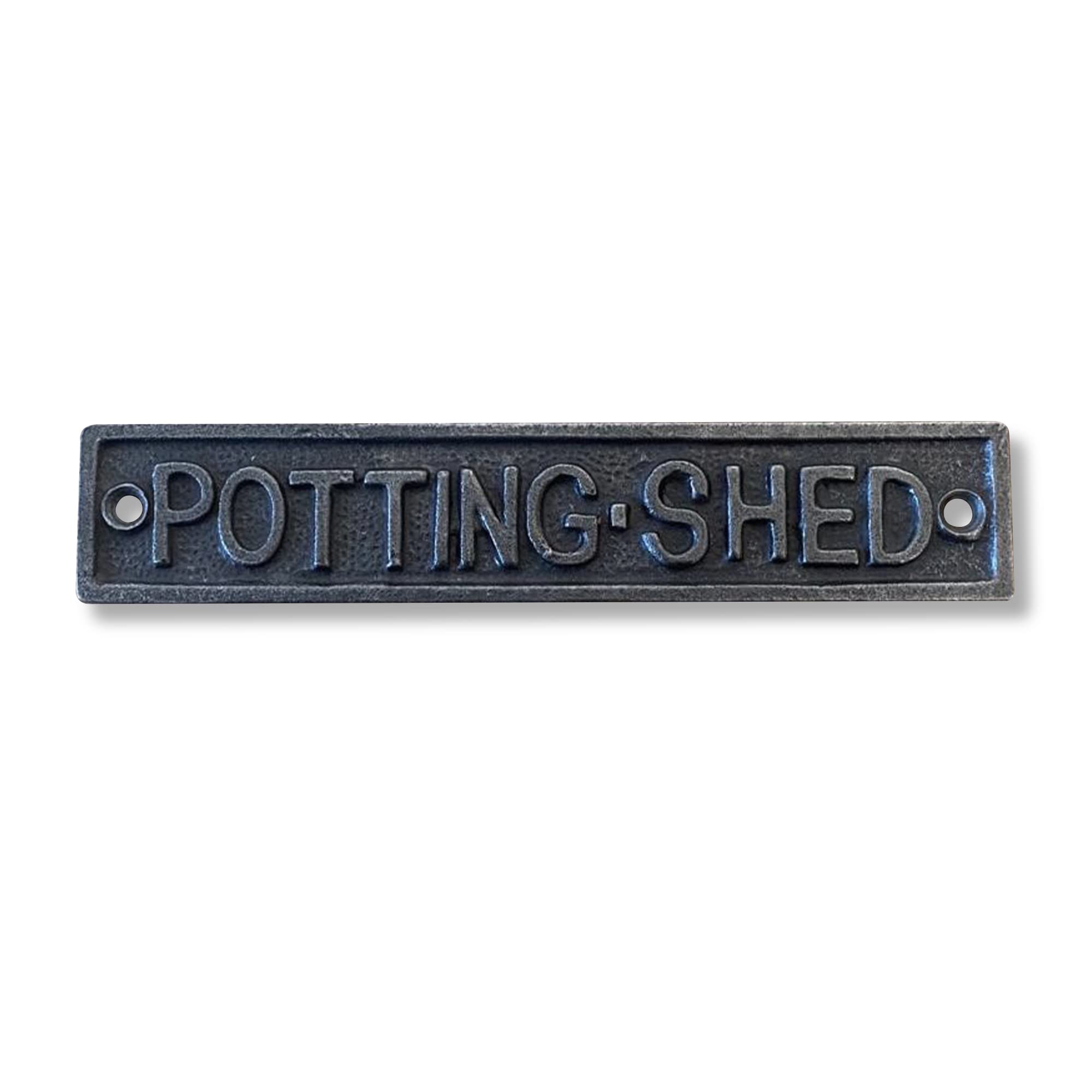 Thorness Cast Iron Antique Style Potting Shed Garden Door Wall Plaque from B&Q