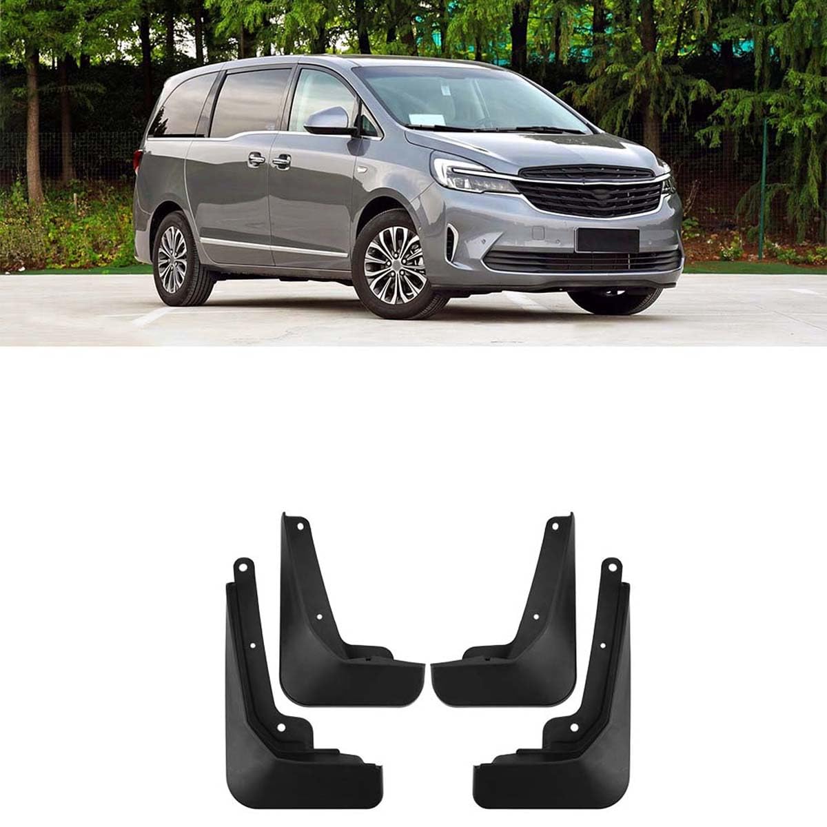 BXQDAM Car mud flaps,Compatible with Buick GL8 Business Class 652T 2020-2022,Car exterior accessories