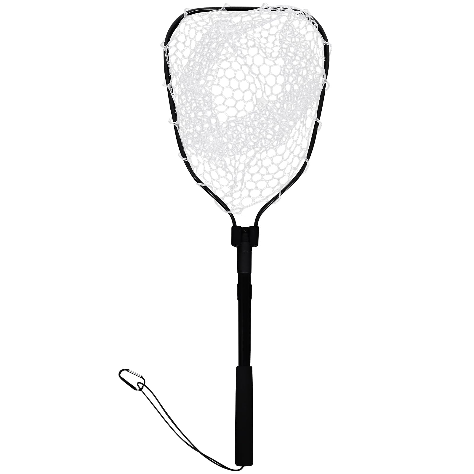 Red de Pesca Plegable con Malla de Silicona Ligera y Resistente para Pesca en Agua No Salada y Salada Adecuada para Camping