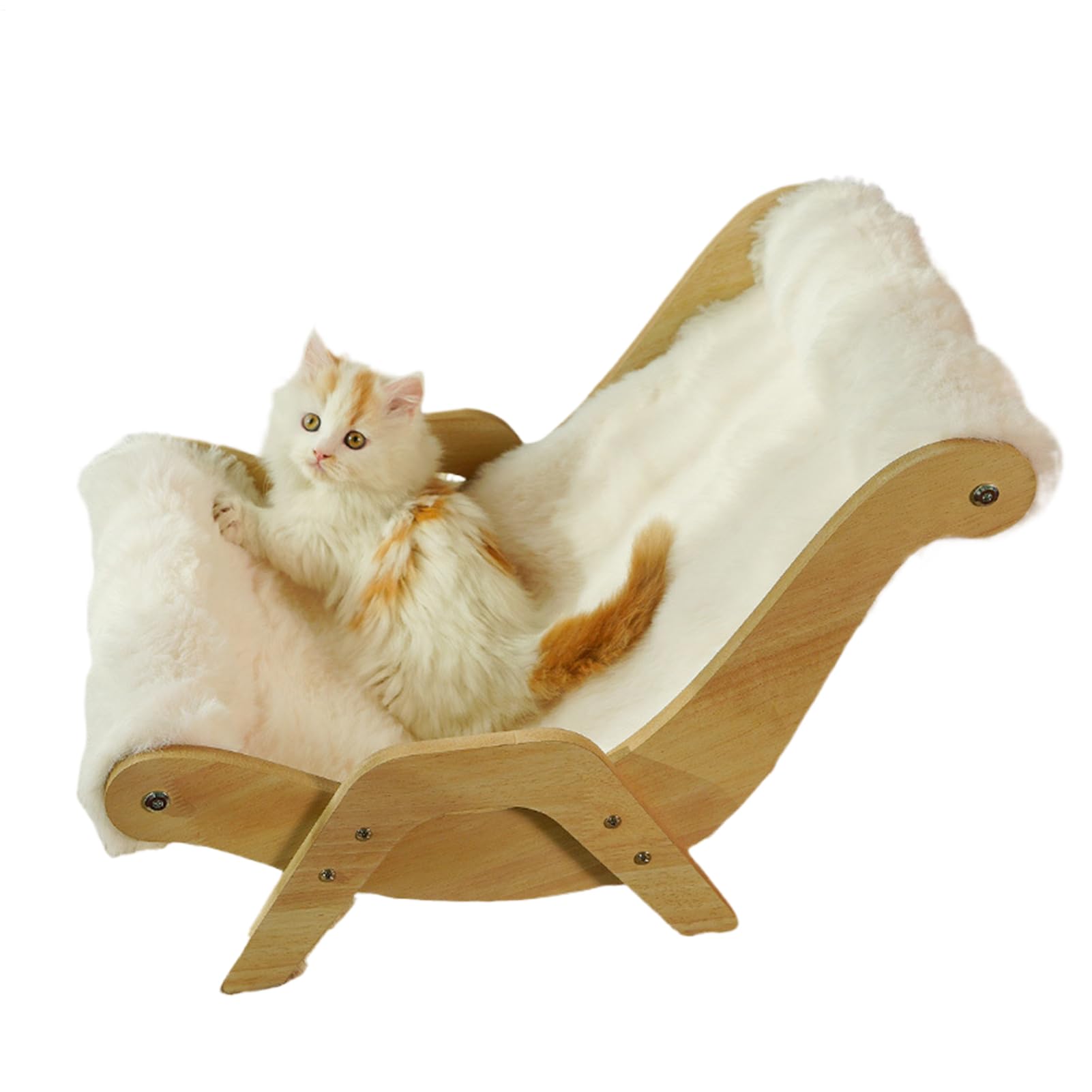 Sofá de interior peludo para gatos,Sofá cama para gatos borrosos Camas | Cama para gatos de interior, sofás para gatos, sofá cama suave y relajante para mascotas, sofá