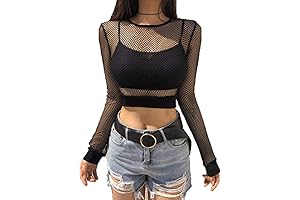 Casual Women's Long Sleeve Mesh Fishnet T-Shirt Blouse