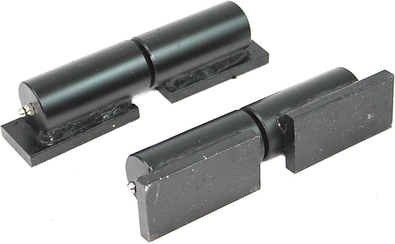 WShop Heavy Duty Welding Gate Hinge Pair - 7 Barrel Style 900lb Capacity