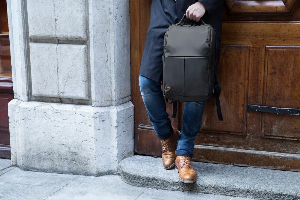 WENGER Reload 16 Laptop-Rucksack mit Tabletfach, Notebook bis 16 Zoll, Tablet bis 10 Zoll, Organizer, 16 l, Damen Herren, Büro Business-Reisen Uni, Schwarz, 601070