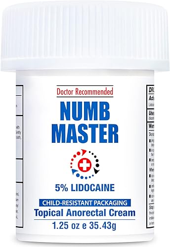 Miniatura 10 de Numb Master Crema entumecedora tópica de lidocaína al 5 crema de alivio del dolor de máxima resistencia crema anestésica tópica de acción rápida con