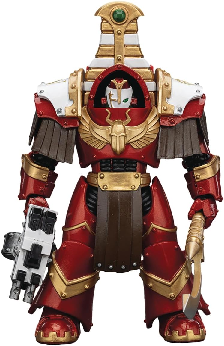 JoyToy Warhammer 40K Thousand Sons Sekhmet Terminator Cabal 1:18 Scale Action Figure with Combi-Bolter and Achea Force Weapon – Highly Detailed Collectible Model
