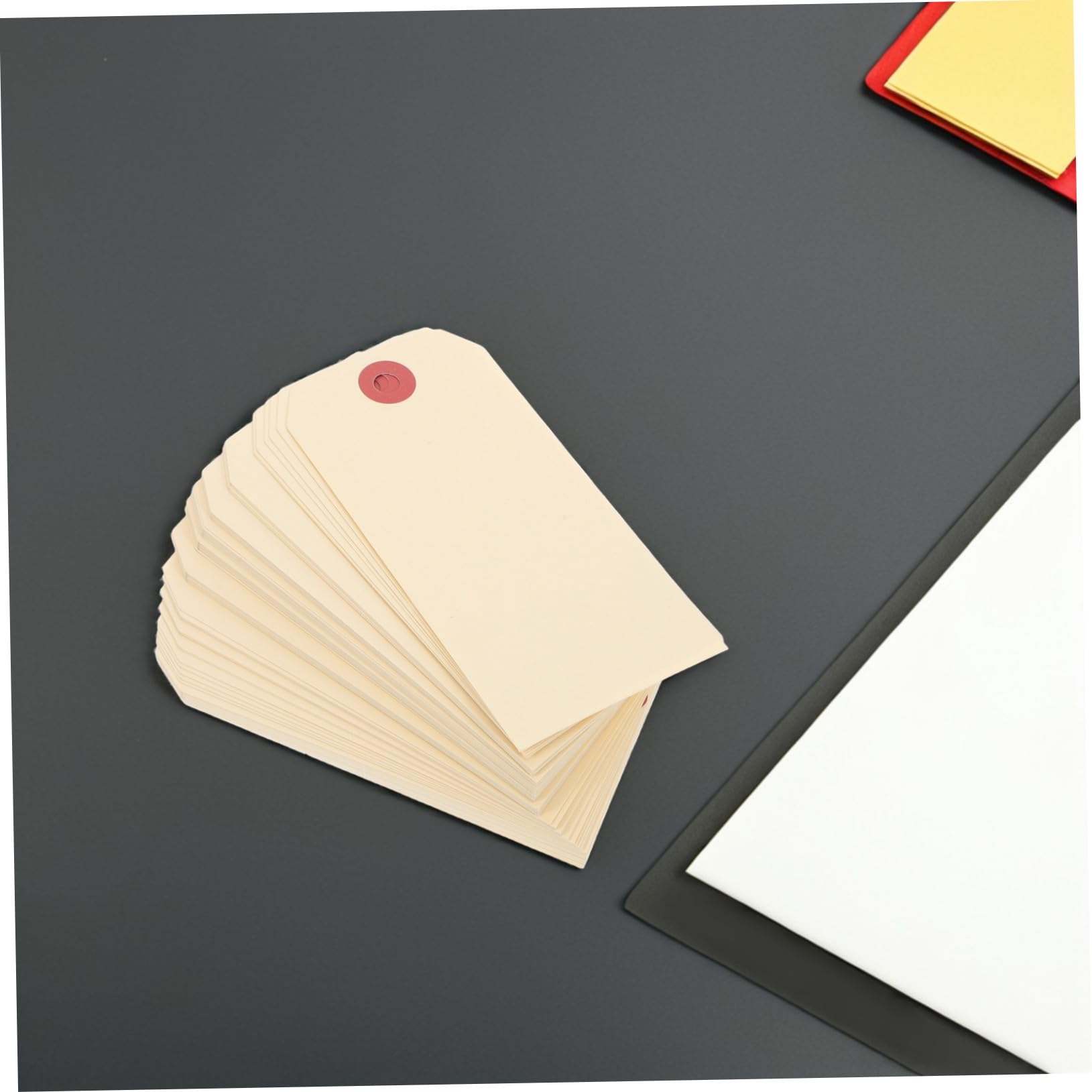 Alipis 4 Ensembles Étiquettes Manilla Avec Fils Métalliques Étiquettes Expédition Conditionnement Pour Colis Et Cargaisons 100 Pièces * 4