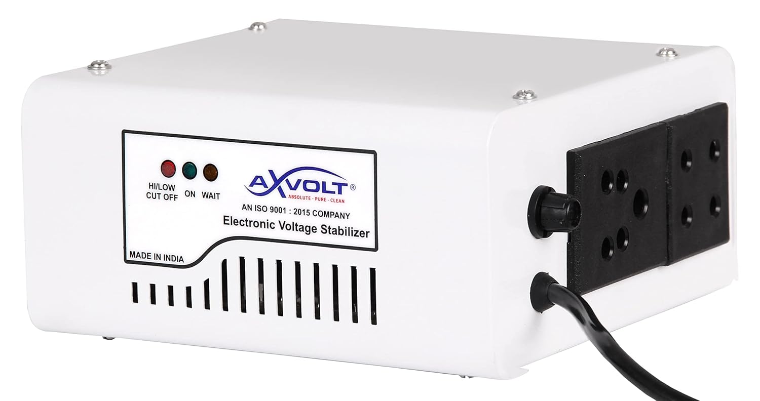 New-year sale Axvolt Aura Copper Voltage Stabilizer 160v to 290v for Led T… New-year sale Axvolt Aura Copper Voltage Stabilizer 160v to 290v for Led T…