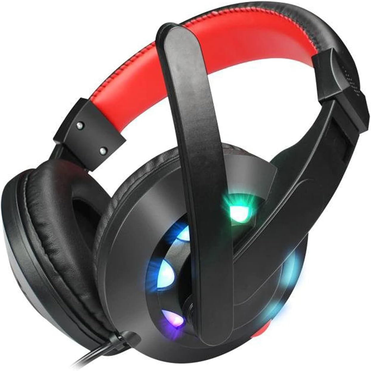 gaming headset, over ear gaming headphone, wired headphone, a65 headphone wired luminous mini gaming headphone for computer luminous style