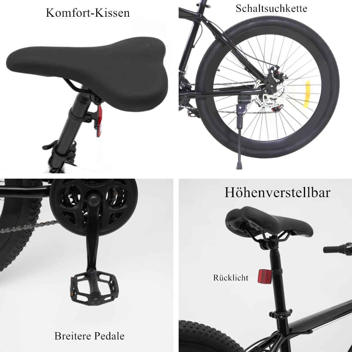 Mountainbike 26 Zoll Premium Mountainbike 21 Gang Schaltung, Doppelscheibenbremse Fahrrad Herren Bike für alle Arten von Straßen, MTB Fahrrad für Mädchen Jungen Herren und Damen