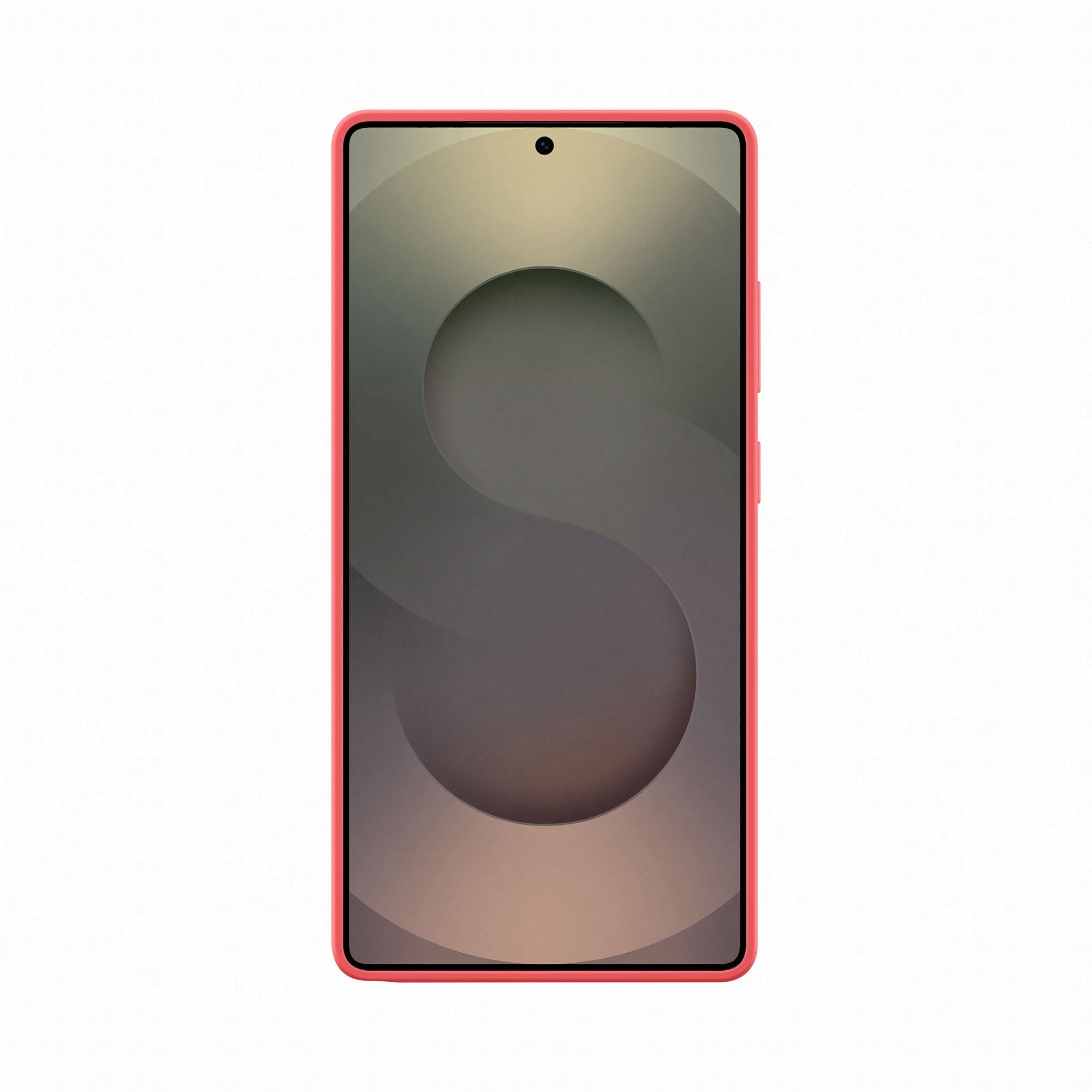 SAMSUNG Silicone Case cover colorata in silicone per Galaxy S25 Ultra, Red