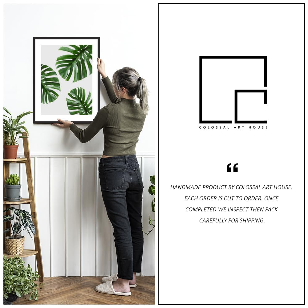 COLOSSAL ART HOUSE Multicolor Texture 4 Framed Poster for Living Room and office wall decoration - Portrait, Wall Display (Black, 13x17 Inch Frame with Poster) 4