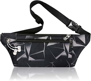GWAWG money belt for travel - Hidden security pouch for cards and passports - RFID Breathable Material - Protect Your Cash, Black, Fashion, blackone, Fashion
