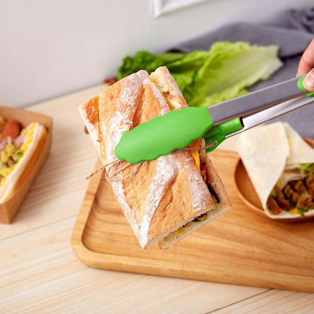 Newaner Keukentang, roestvrij staal, 22,4 cm, barbecue-tang, keukentang