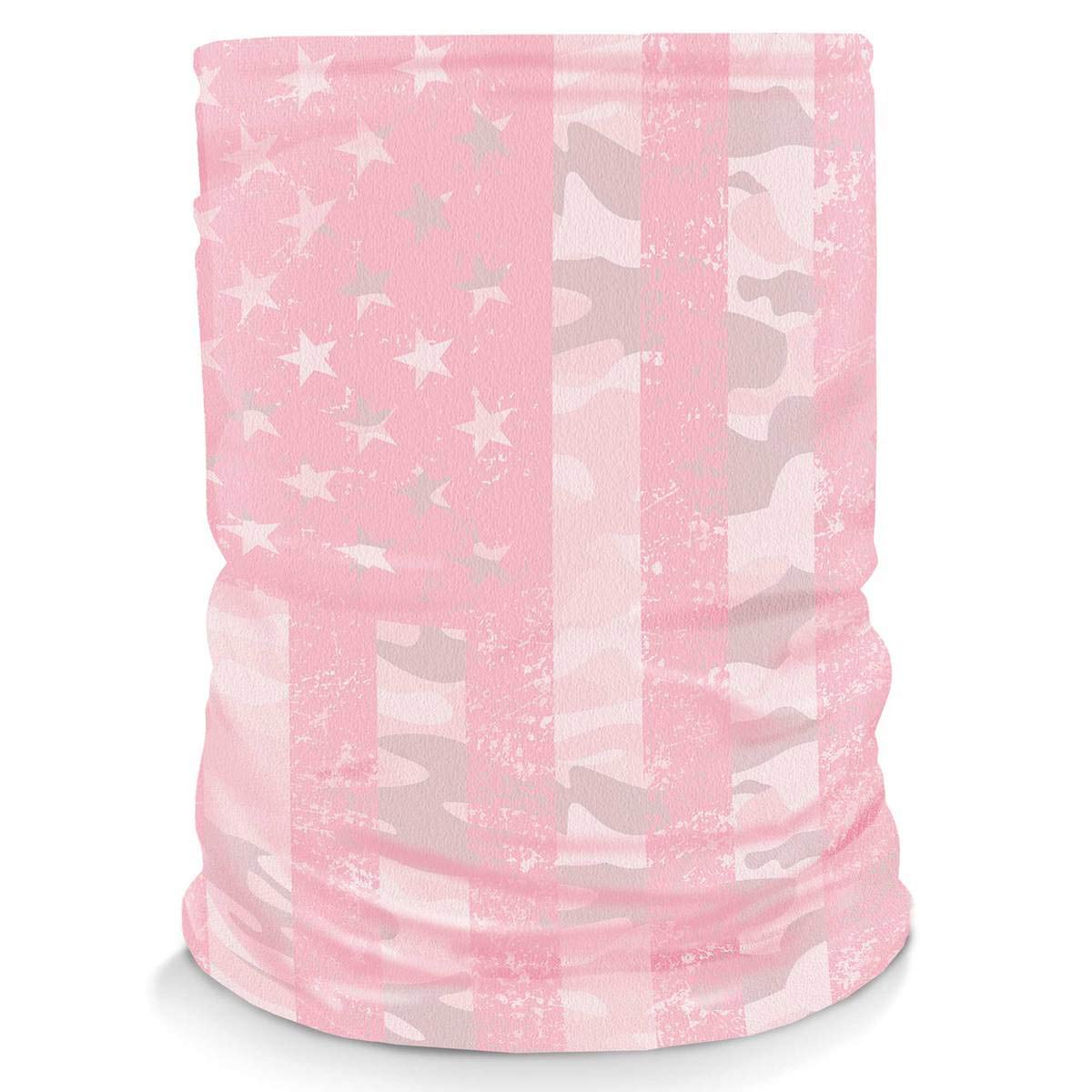 Controller Gear Neck Gaiter, Q. Pink Camo Flag, 1 Pack