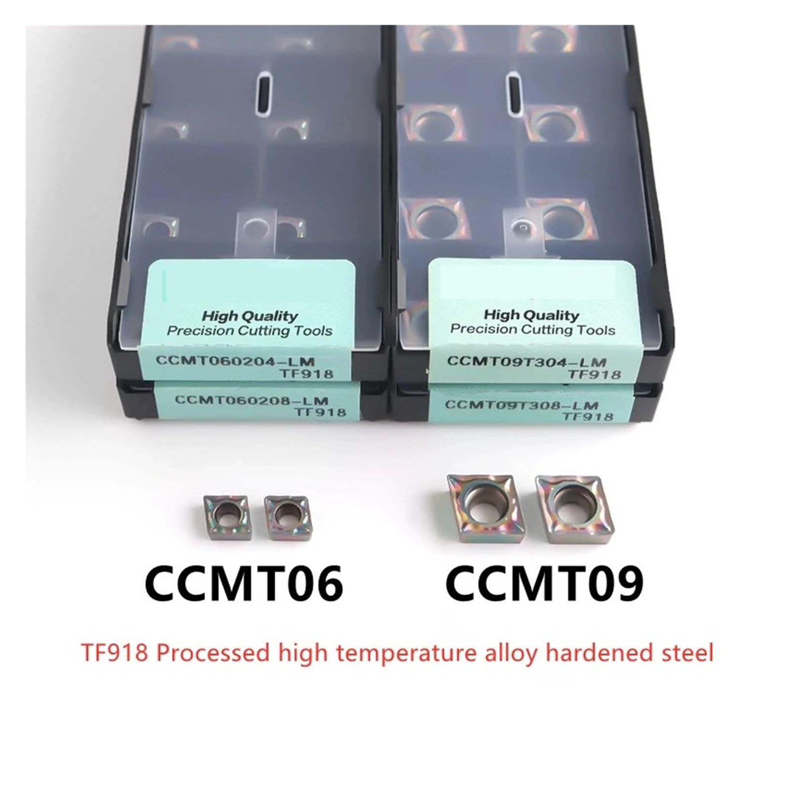 Wkłady toczące węglika, Ccmt060204 Ccmt060208 Ccmt09T304 Ccmt09T308 Lm Tf918 Tokarka Narzędzia tokarskie Płytki z węglików spiekanych(Ccmt060204-lm Tf918)