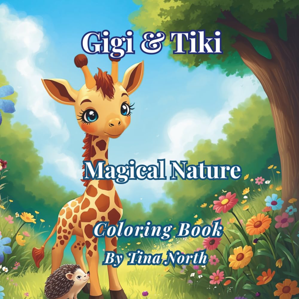 Gigi & Tiki - Magical Nature: Bold and Easy Coloring Book for Adults with Gigi and Tiki - Relaxing Nature Scenes with Thick Lines
