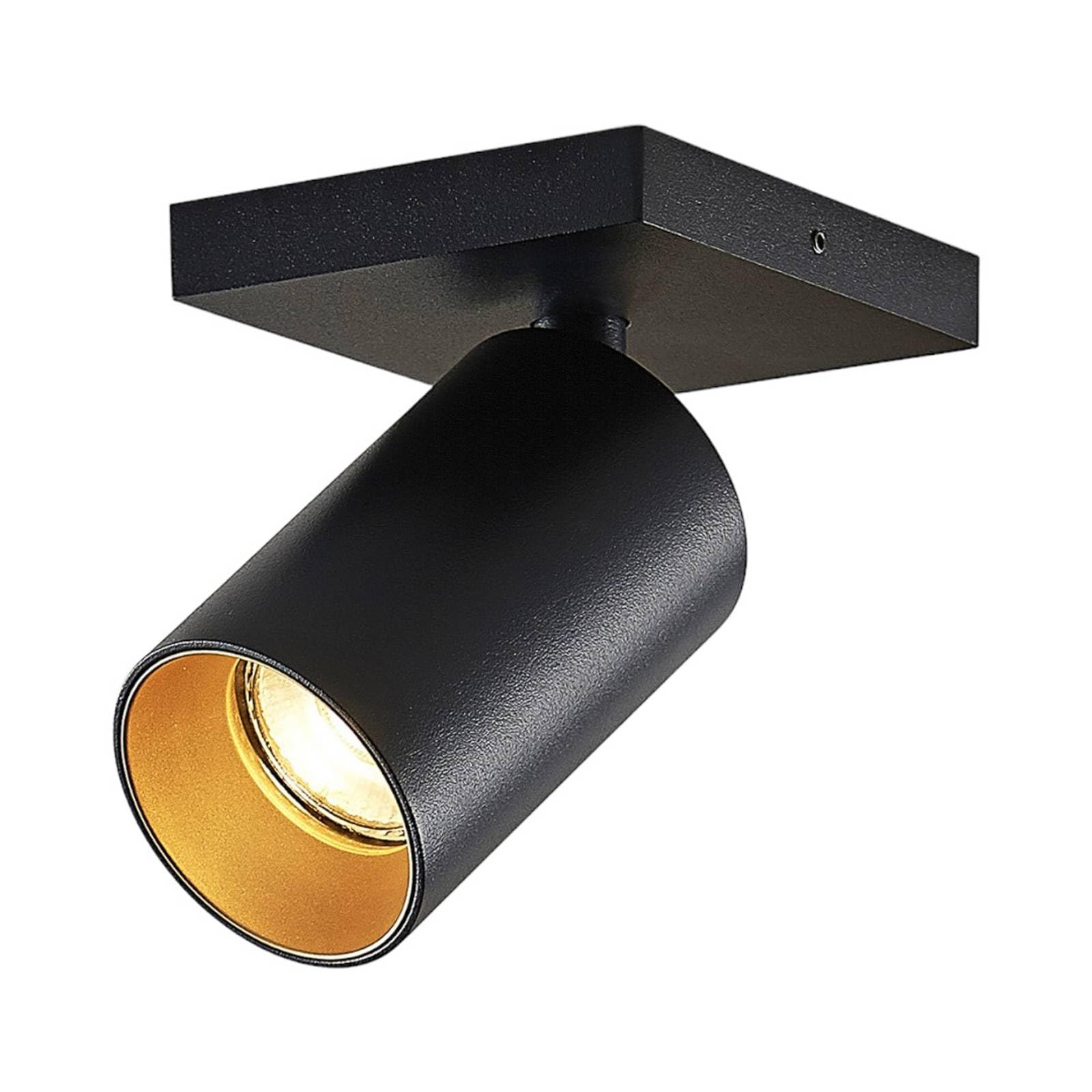 Arcchio Ceiling Light Brinja dimmable (Modern) in Black Made of Aluminium for e.g. Hallway (1 Light Source, GU10) from floodlight Spotlight