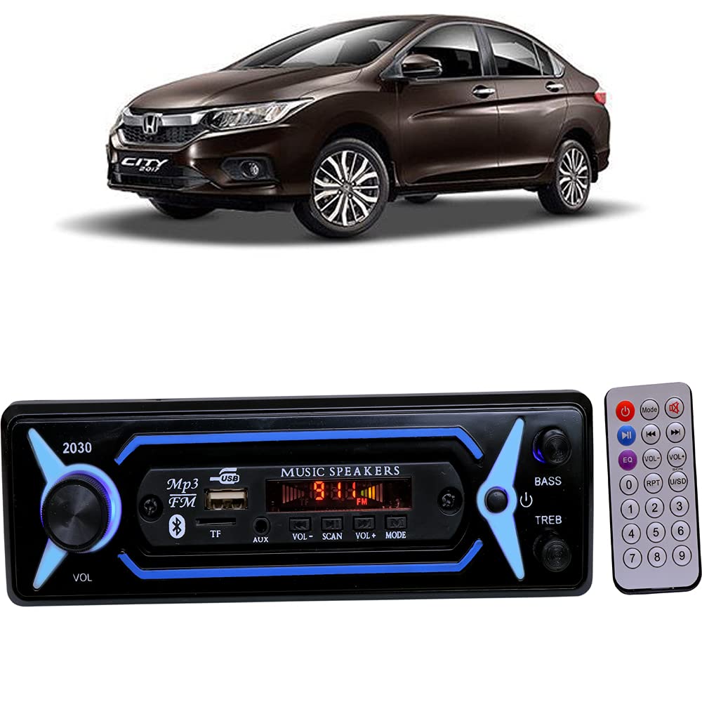 Buy Genipap® Universal Car Media Player Stereo 2030 Blue Bluetooth/USB/SD/AUX/FM/MP3 Car