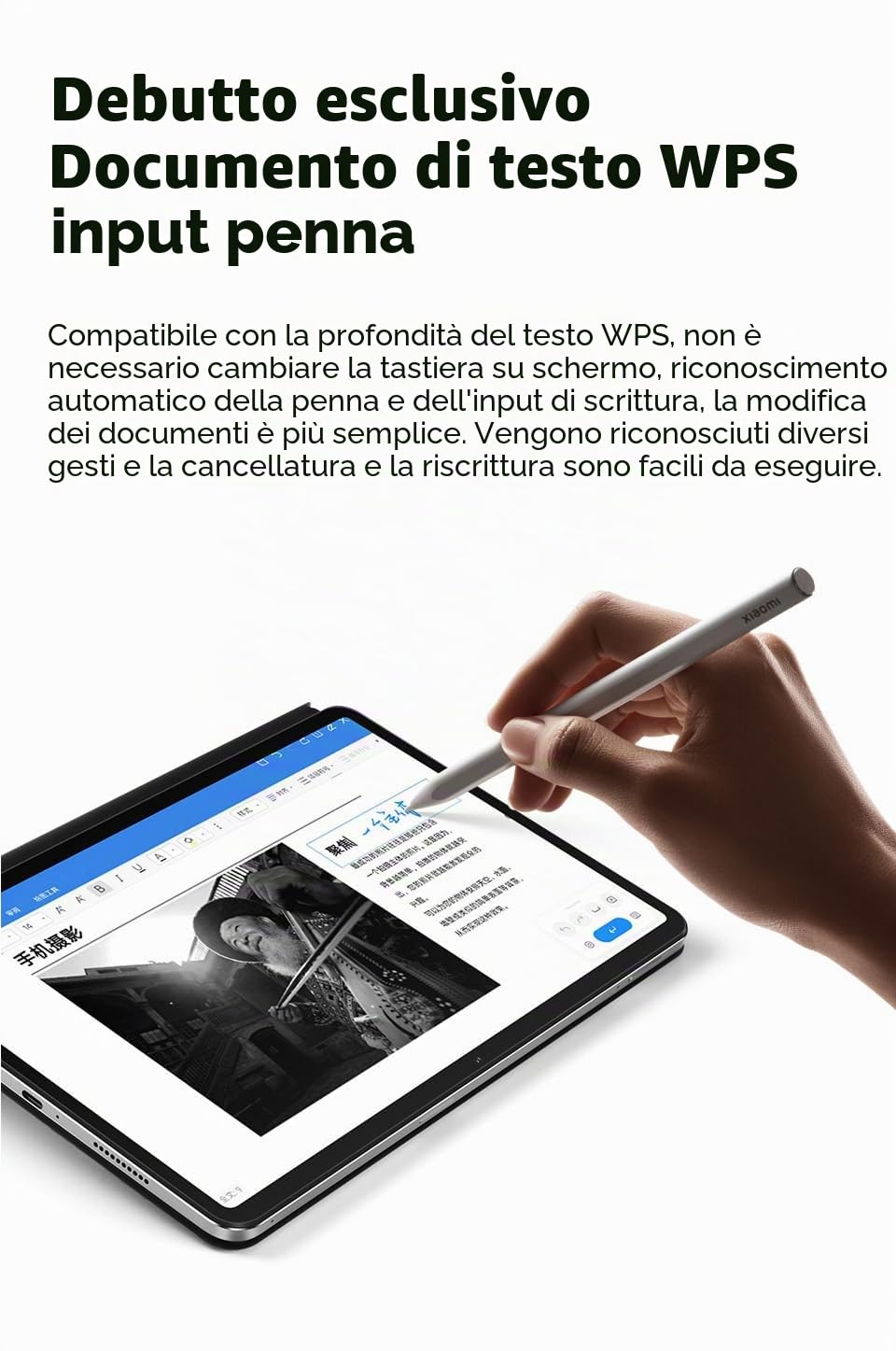 Xiaomi Penna stilo di seconda generazione per Xiaomi Mi Pad 6/6 Pro Pad 5/5 Pro, a bassa latenza, scrittura