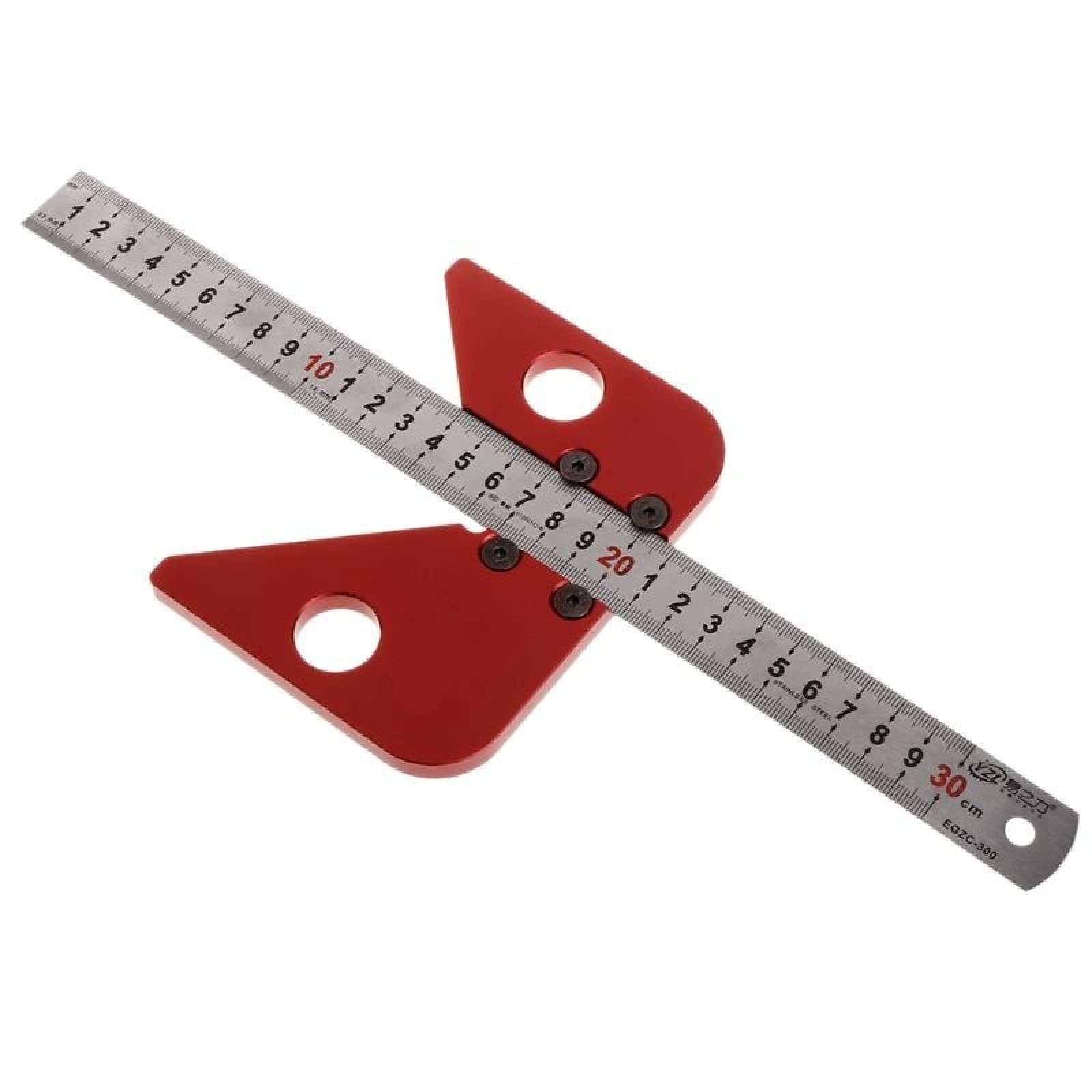 Angle De 45 Degrés Scribe Rond Ligne Centrale Scribe Bois Ligné Charpentier Rond Coeur Règle Disposition Jauge Outils De Travail Du Bois