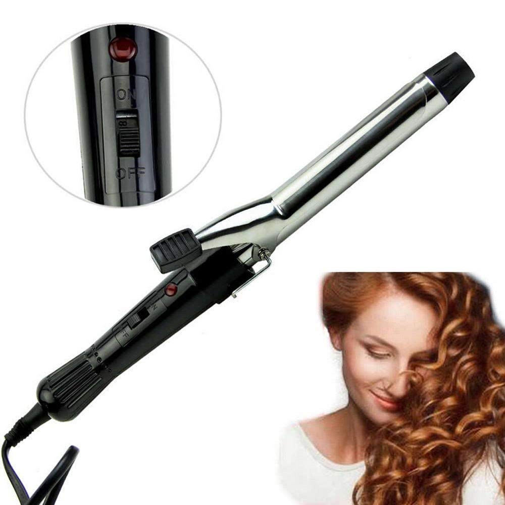 MVM Enterprise Professional hair curler machine for women Electric Hair curler rollers Curling Iron for Short Hair, Black and Silver, Electric Hair Curler Machine 1