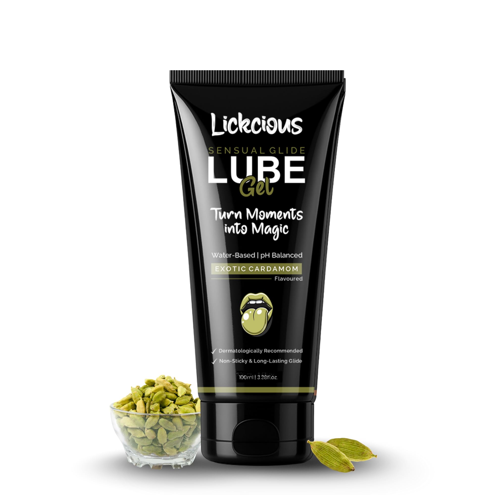 Edible & Lickable Personal Lubricant for Fun & Intimacy | Water-Based, Skin-Friendly Gel for Men, Women & Couples (Exotic Cardamom)-image-40