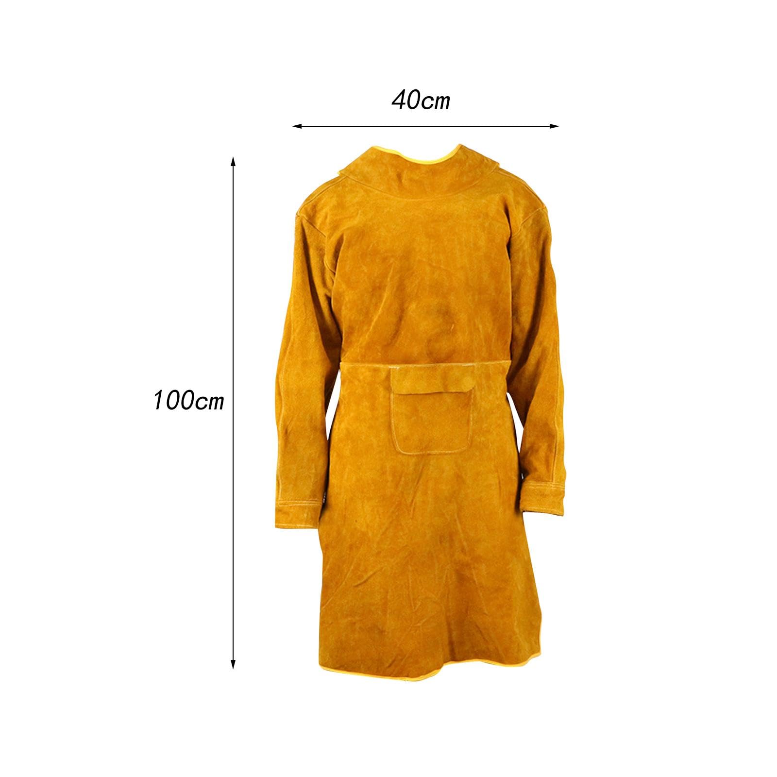 Tablier de Soudage Ignifugé, Tablier de Travail, Vêtement de Protection pour Soudeurs, Tablier de Jardinage, Tablier, 100 cm