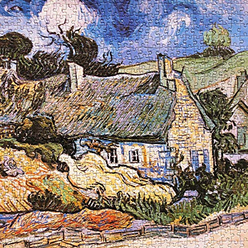 Moruska Thatched Cottages At Cordeville By Vincent Van Gogh Jigsaw Puzzle 1000 Piece Museum Collection Famous Painting Art Puzzles For Adults thumb #4