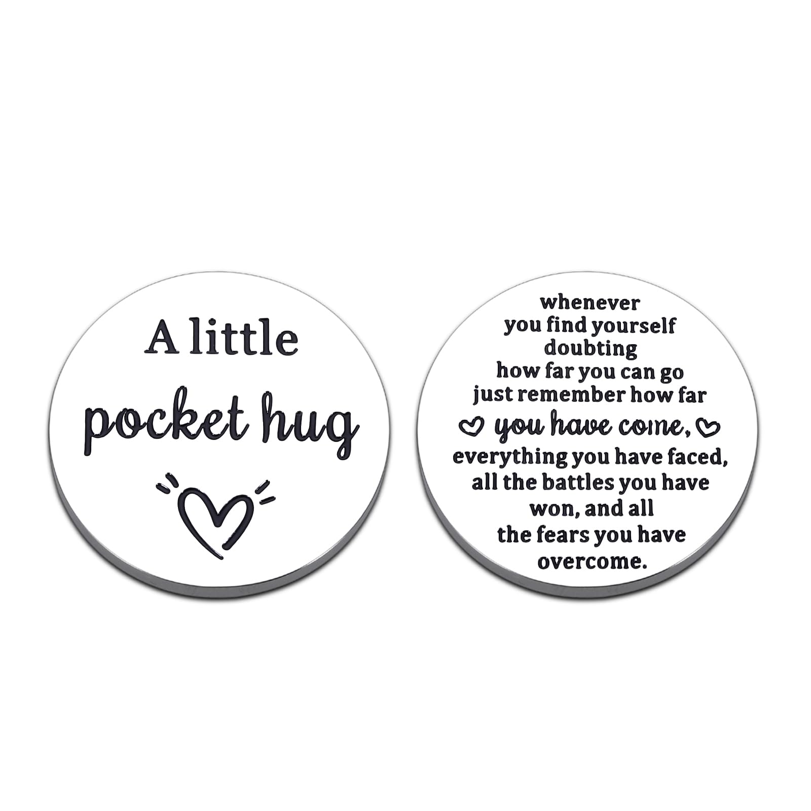 STVKSobriety Gifts for Women Men Friends Inspirational Pocket Hug Token Cancer Patients Must Have Cancer Survivor Gift Friends Birthday Gifts for Women Long Distance Gift Thinking of You Gift Double-Sided