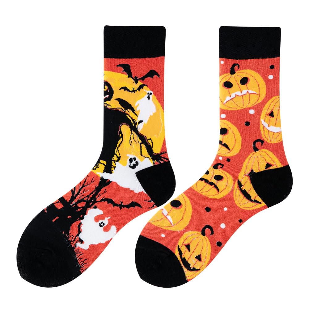 Calcetines Divertidos Unisex para Mujer y Hombre con Diseños Asimétricos en Par - Temas Animales, Comida, Fruta, Deporte y Arte en Algodón - Ideal para Regalos — view 154
