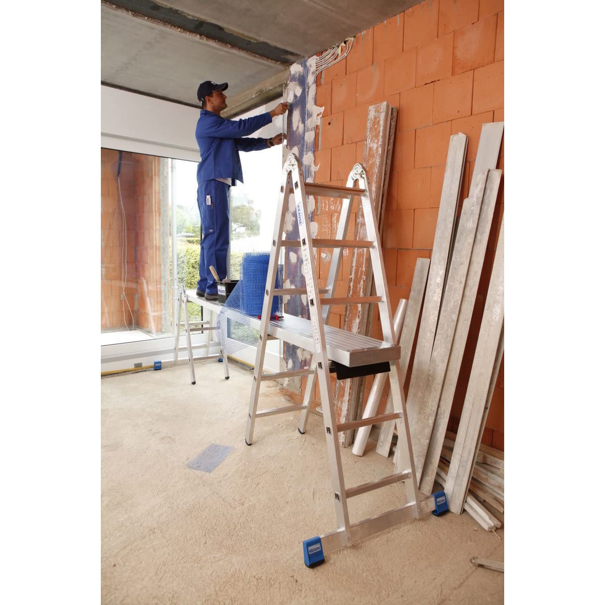 KRAUSE | TeleBoard | Alu-Teleskop-Bohle | Länge 2,05-3,50 m