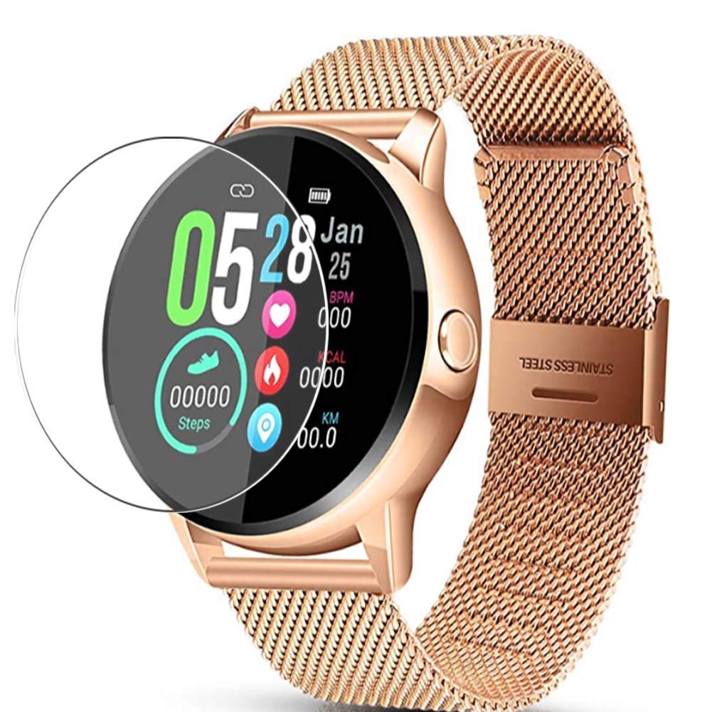 3 Pack Tempered Glass Screen Protector Film, compatible with EIVOTOR 1.22" Smartwatch smart watch Protectors Guard new version