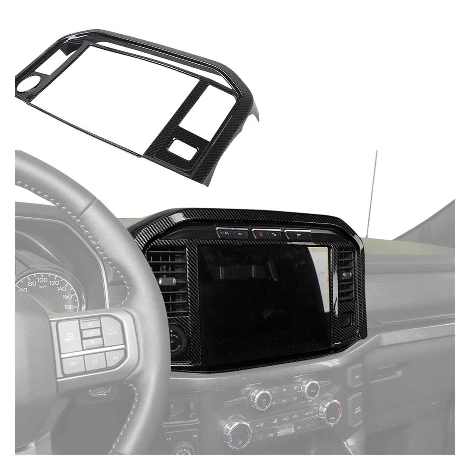 Przycisk deski rozdzielczej Do F150 Navigation Screen Frame Cover