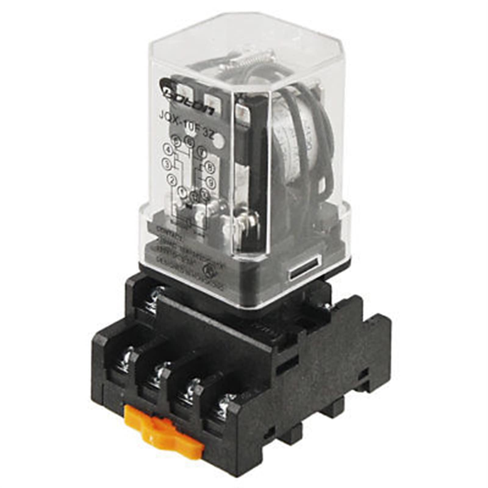 GJZIFGFWQ 10pcs JQX-10F-3Z DC 12V Coil Voltage 3PDT Power Relay 10A w Socket