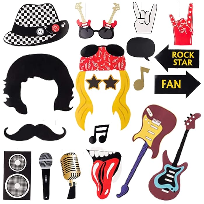 Buy Paper Jazz Rock and Roll Birthday Party Decorations Music Note