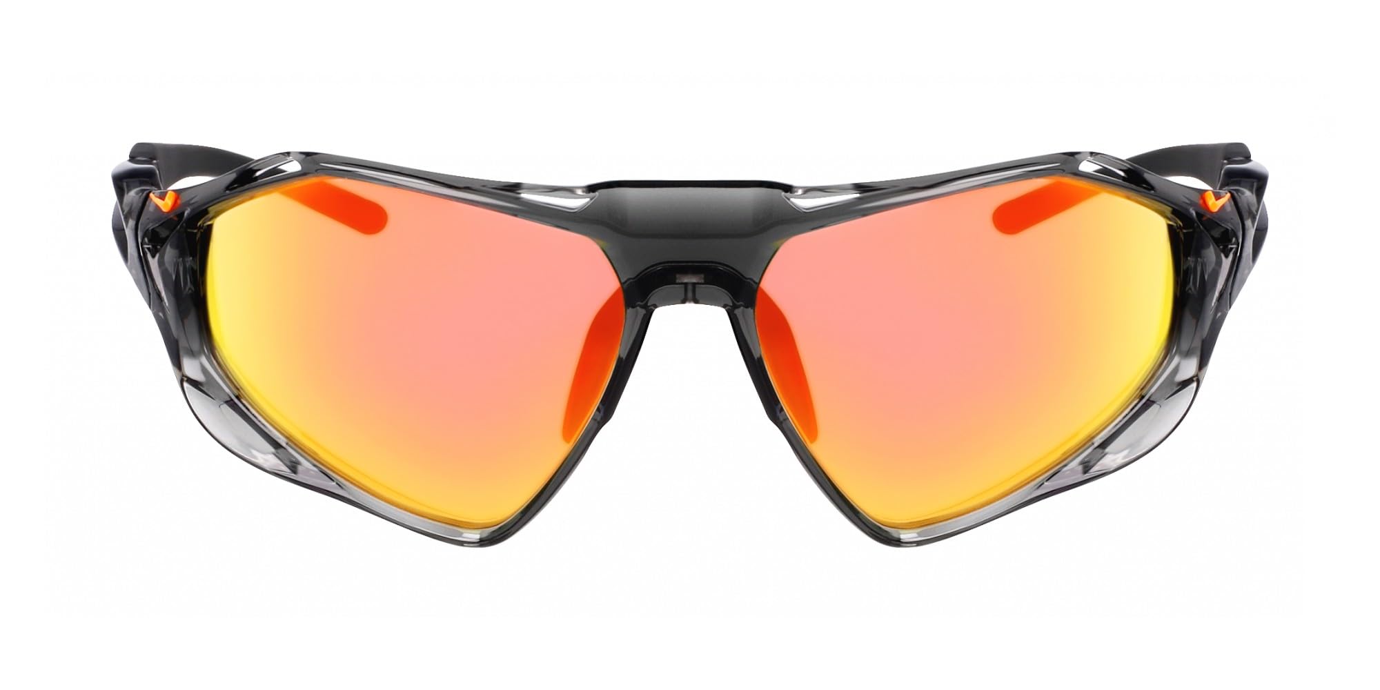 NIKE RAVE P N IU4883X 011 – Gafas de Sol Unisex, Lentes Polarizadas Plata Espejo, Montura Negra, Protección UV400, Diseño Cuadrado Deportivo