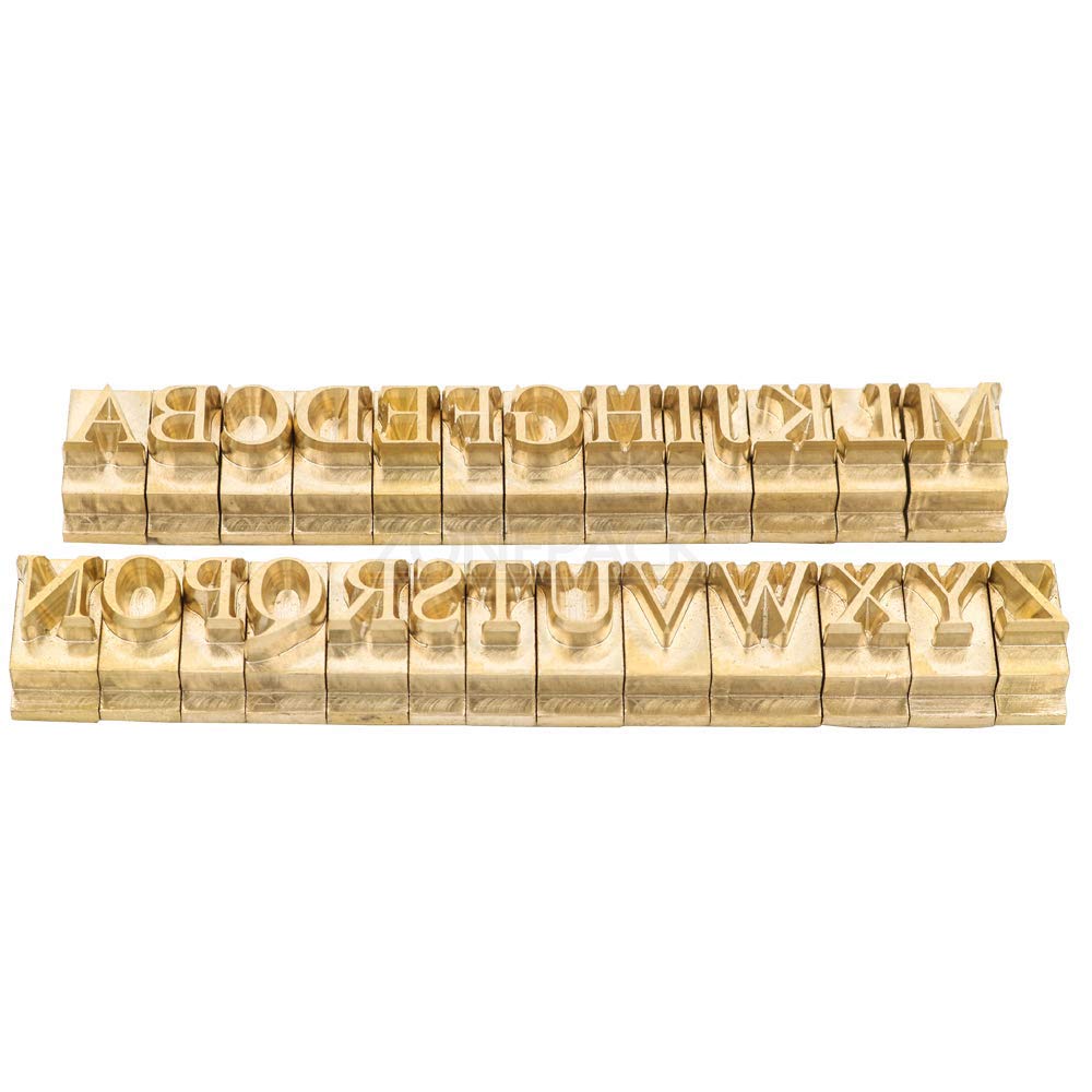 Buy ZONEPACK Copper Brass Stamping Flexible Alphabet Number Symbol Character Stamp Mold Die