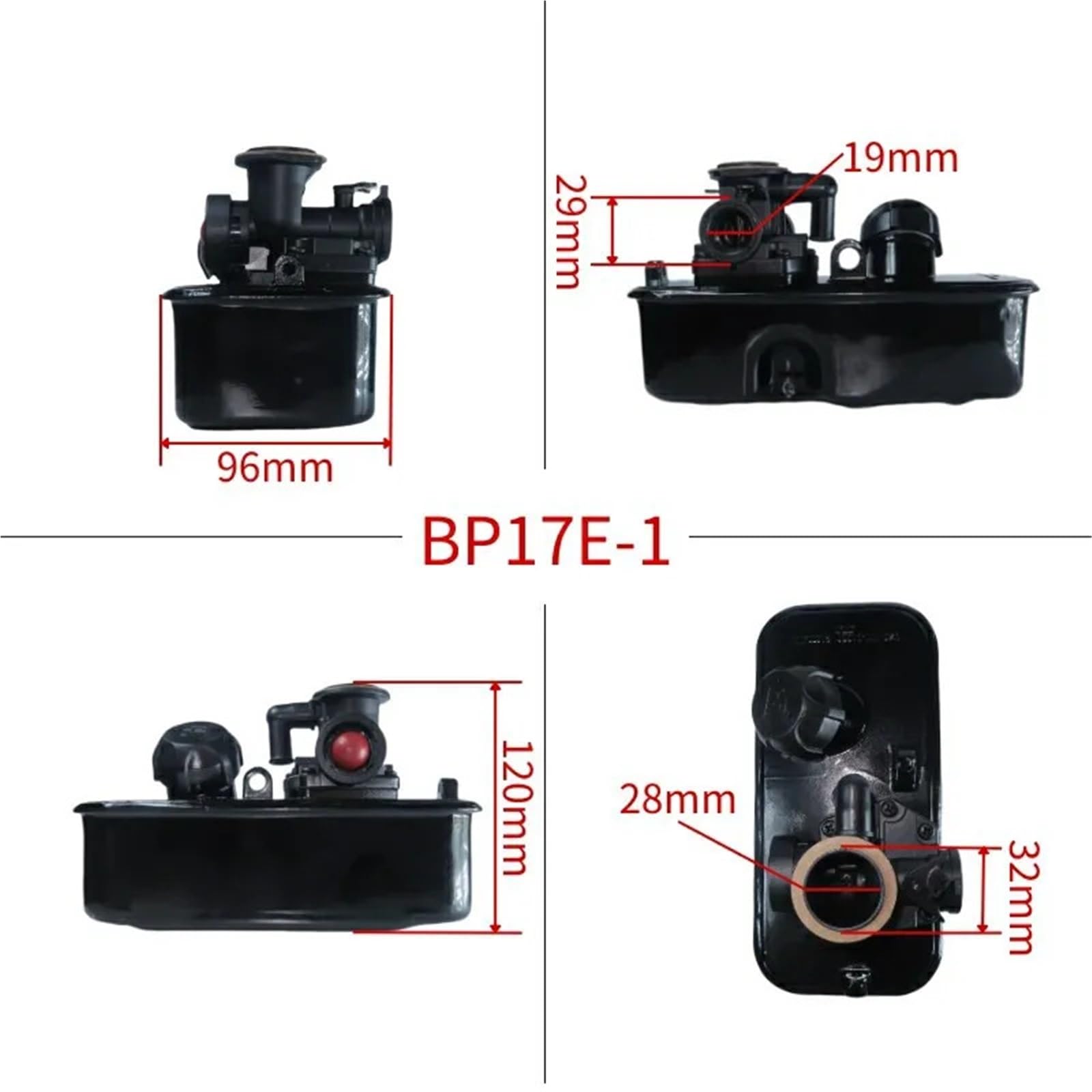 Carburador de motocicleta 795477 Compatible con Briggs Compatible Stratton 499809 494406 498809 A 795469 794147 699660 Kit de gas para carburador tractor cortacésped