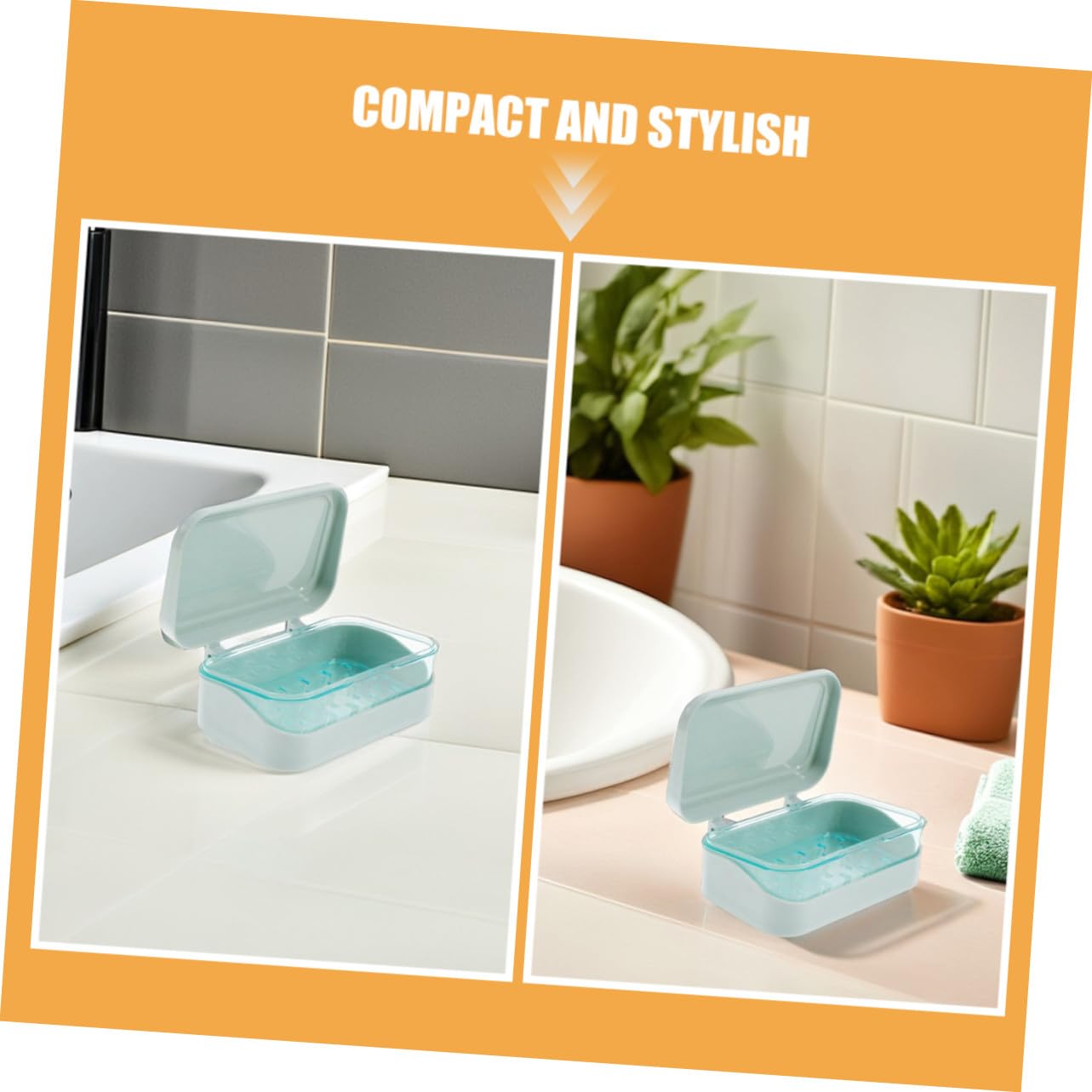 4 Piezas Jaboneras con Tapa y Doble Capa con Drenaje Portátiles y Resistentes Diseño Compacto y Autodesagüe para Baño Camping y Gimnasio de Unidades Azul